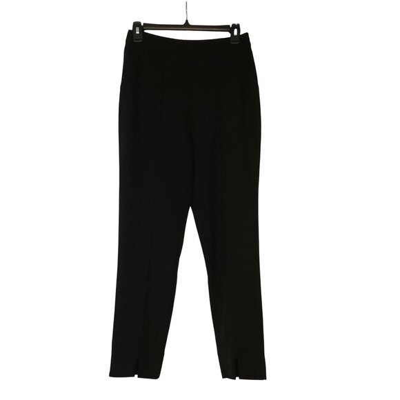 NEW‎ Lulus Black High Rise Seamed Notched HemTapered Leg Dress Pants Size S - Picture 1 of 7